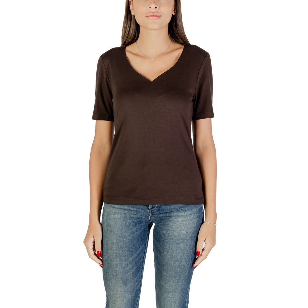 Street One Brown Cotton T-Shirt