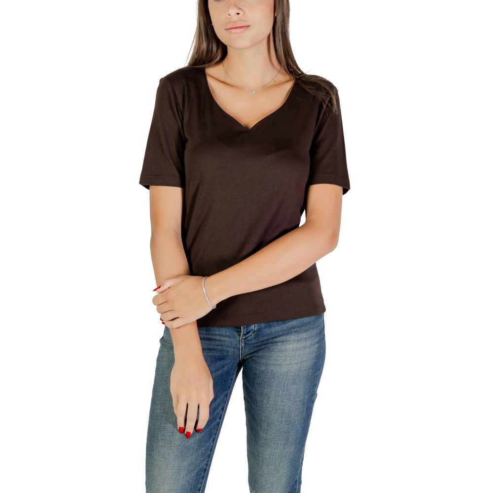 Street One Brown Cotton T-Shirt