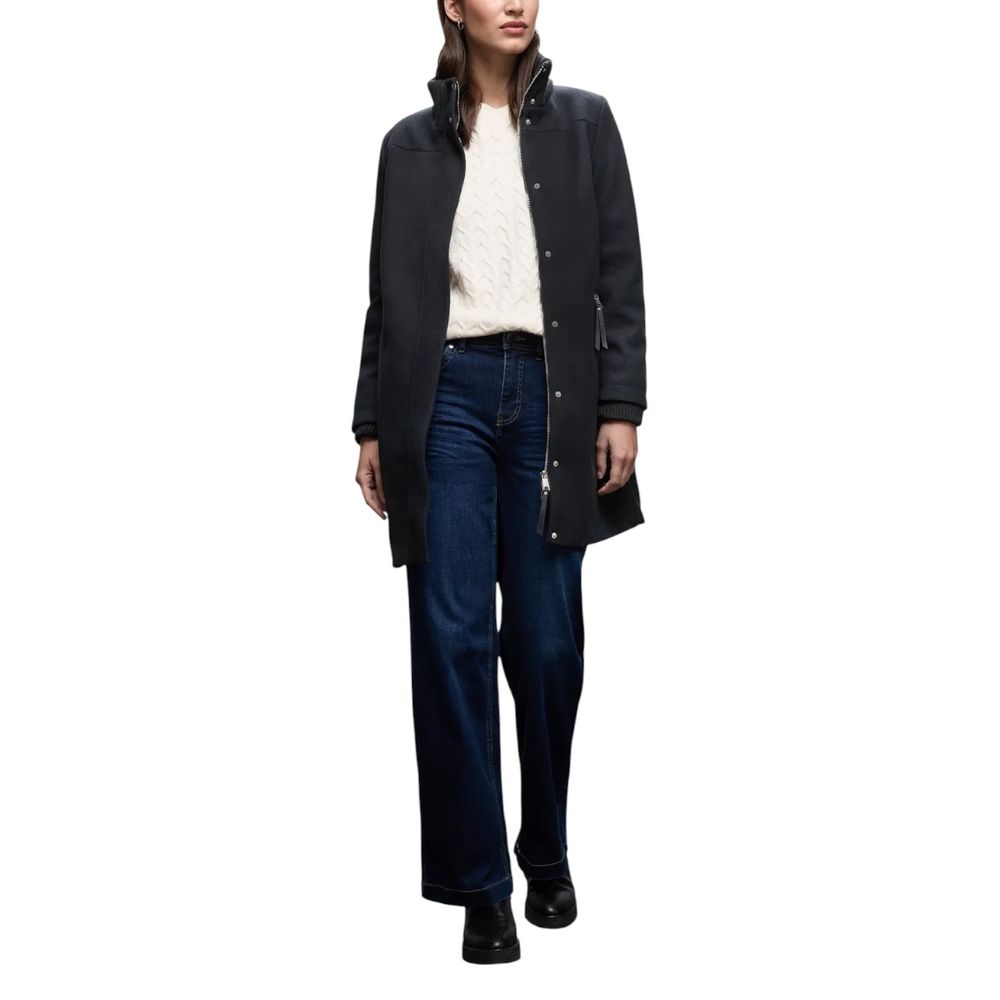 Street One Blue Polyester Coat