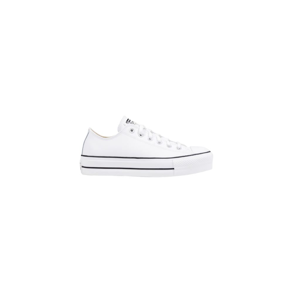 Converse White Leather Platform Sneakers