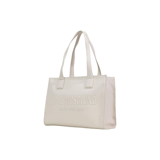 Love Moschino Beige Polyethylene Handbag