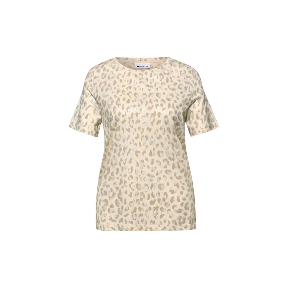 Street One Beige Cotton T-Shirt