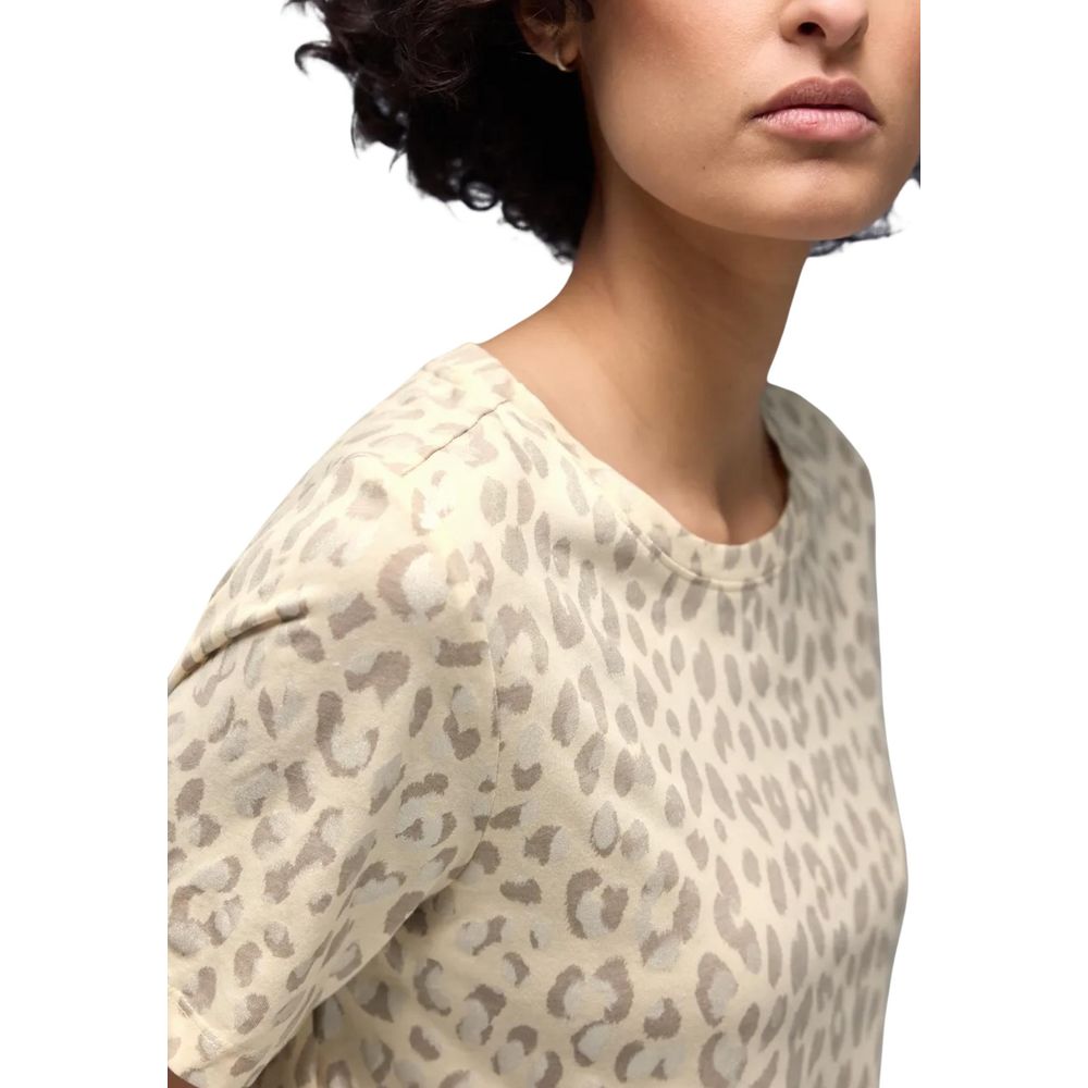 Street One Beige Cotton T-Shirt