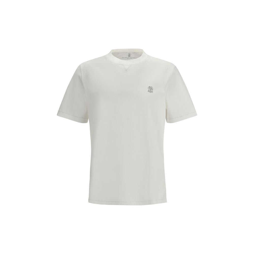 Brunello Cucinelli White Cotton T-Shirt