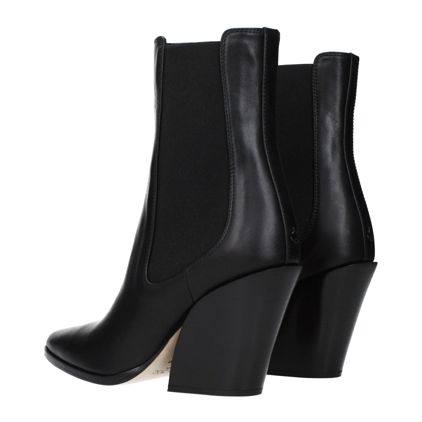 Jimmy Choo Black Leather Ankle Boots
