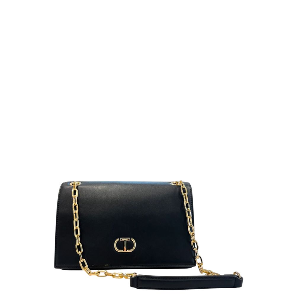 Twinset Black PU Women Crossbody Bag