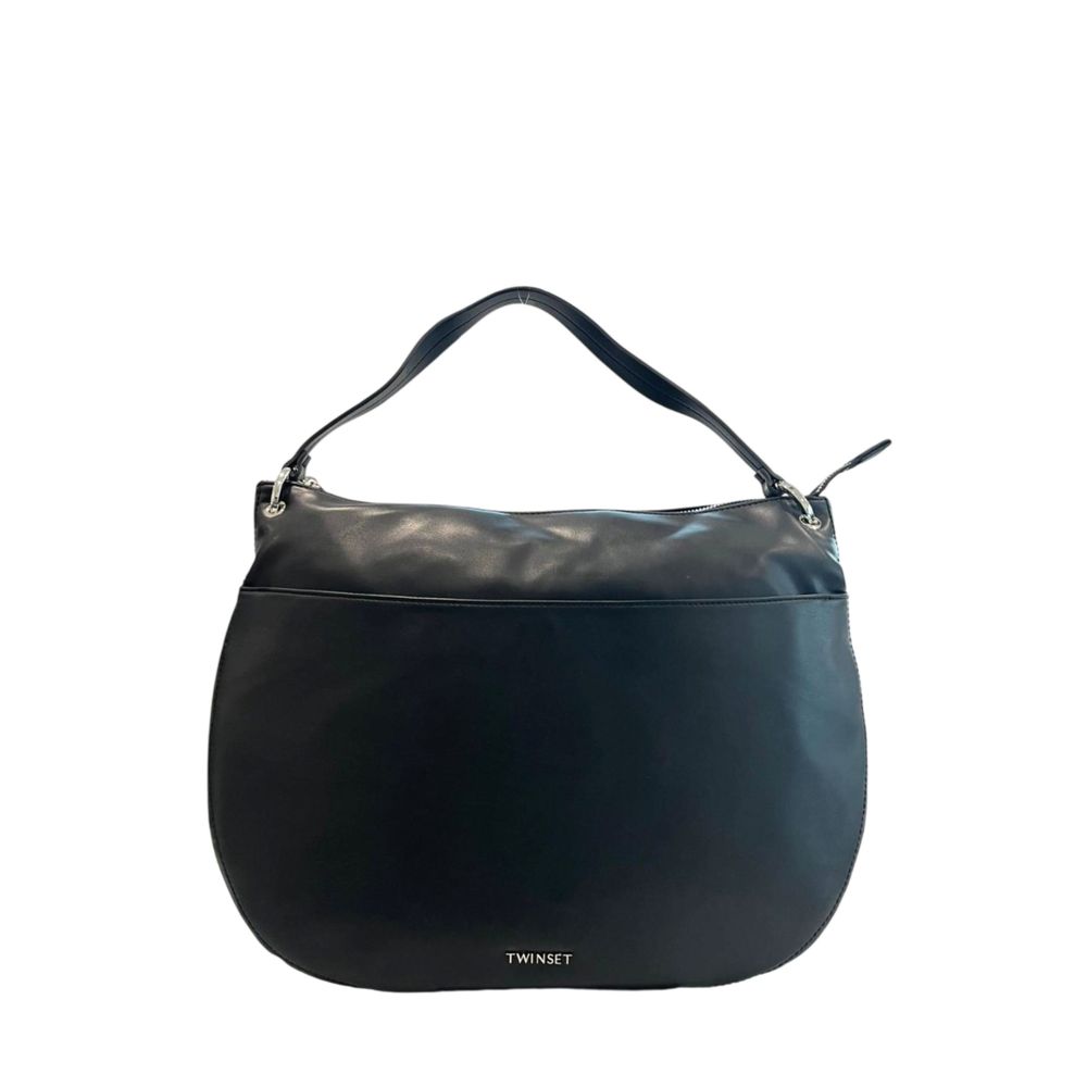 Twinset Black PU Women Handbag