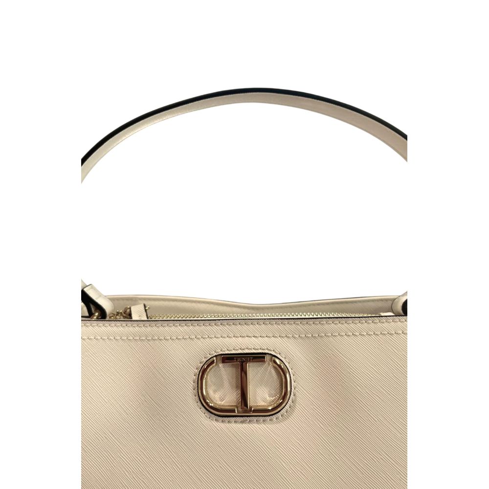Twinset White PU Women Handbag