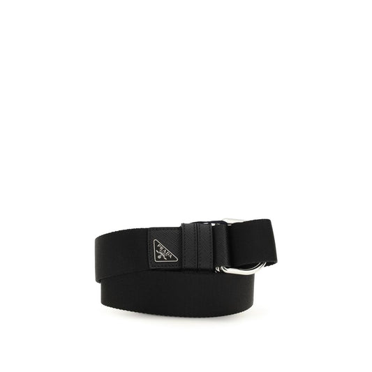 Prada Black Nylon Regular Belt