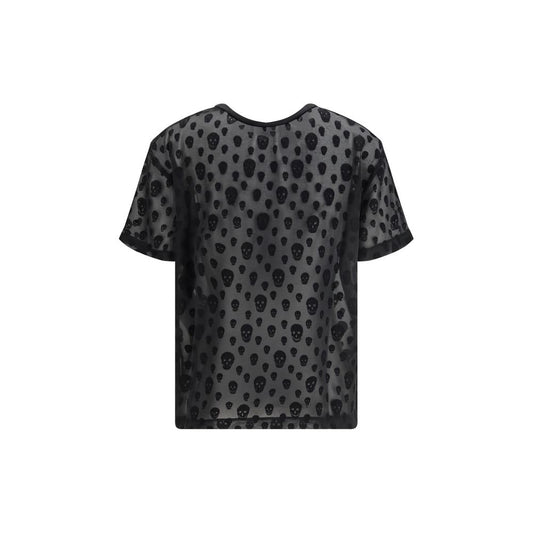 Alexander McQueen Black Polyamide T-Shirt