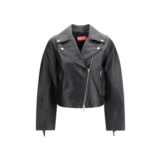 Diesel Black Leather Jacket