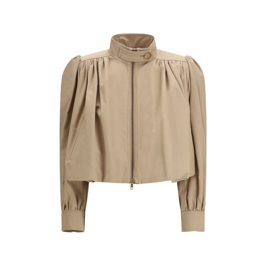 Chloé Beige Cotton Jackets And Coat
