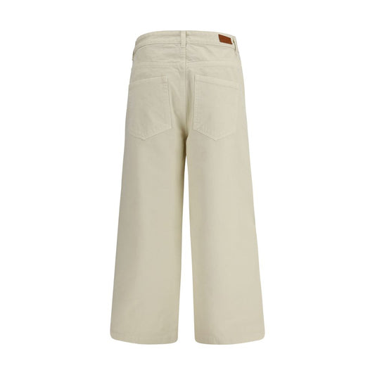 Moncler Beige Cotton Casual Pants