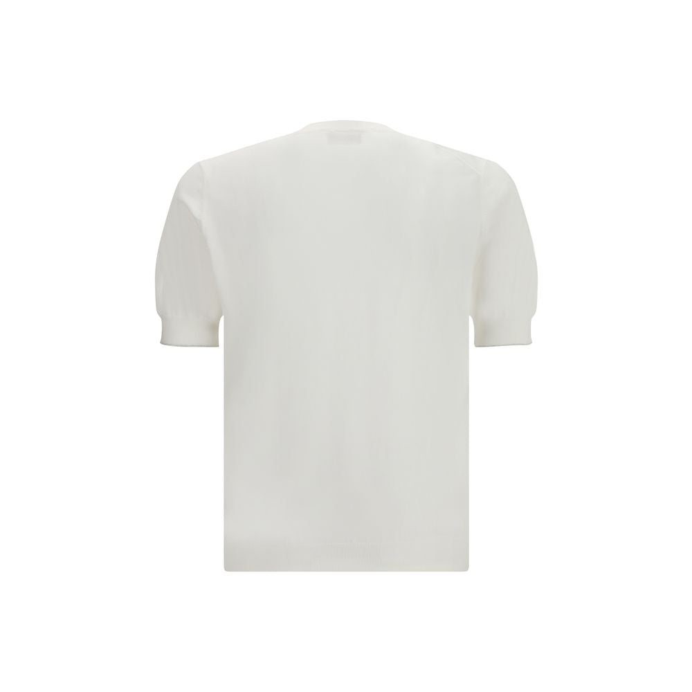 Brunello Cucinelli White Cotton T-Shirt