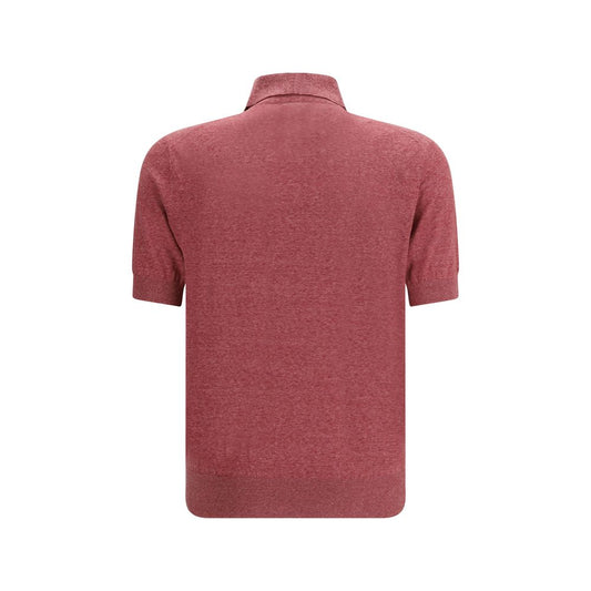 Brunello Cucinelli Multicolor Linen Polo Shirt