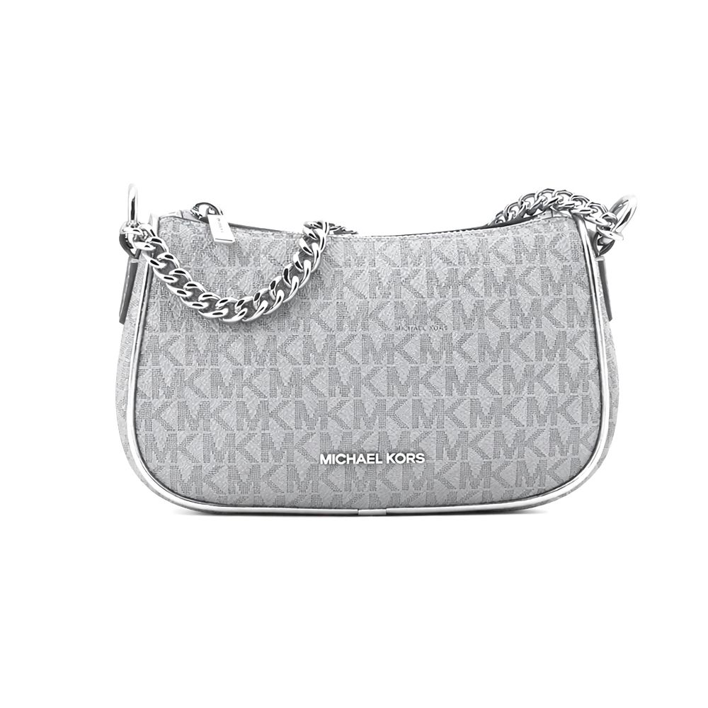 Michael Kors Gray Canvas Shoulder Bag