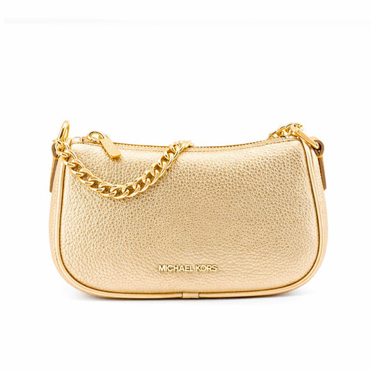 Michael Kors Gold Leather Shoulder Bag