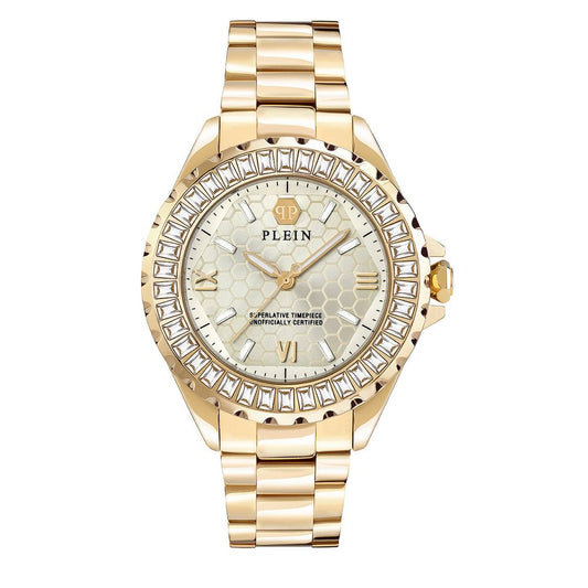 Philipp Plein Gold Stainless Steel Dress Watch