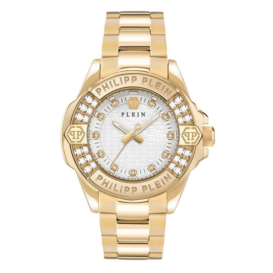 Philipp Plein Gold Stainless Steel Dress Watch