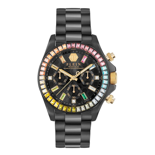 Philipp Plein Black Stainless Steel Dress Watch
