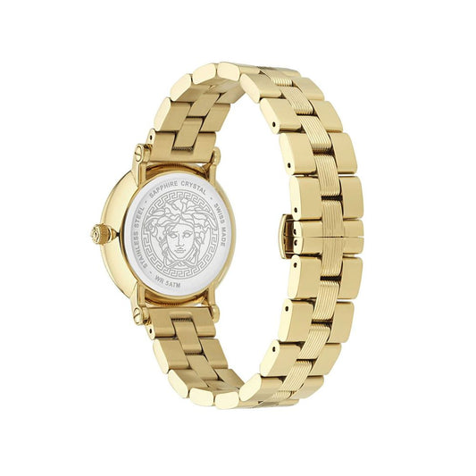 Versace Gold Stainless Steel Dress Watch