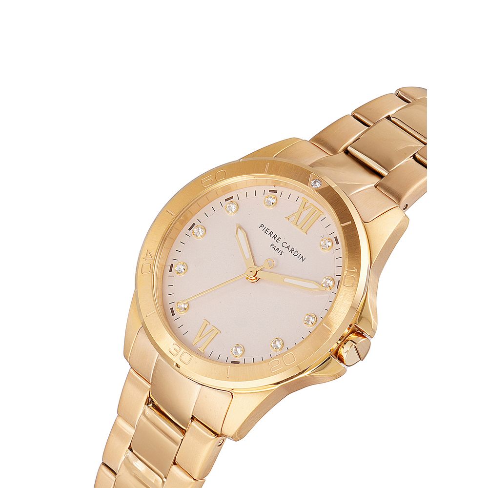Pierre Cardin Gold Stainless Steel Dress Watch