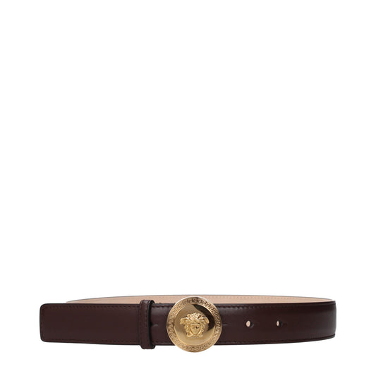 Versace Brown Leather Regular Belt