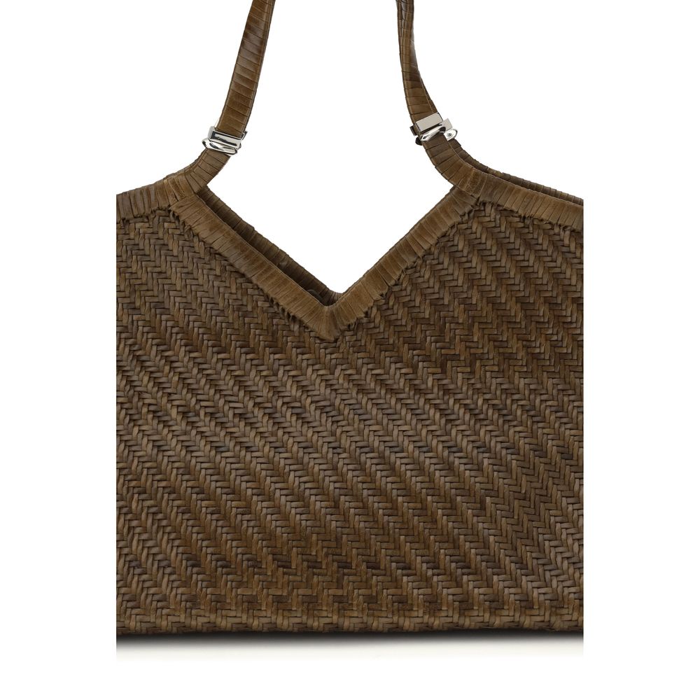 Benedetta Bruzziches Bicolor Buffalo Leather Handbag