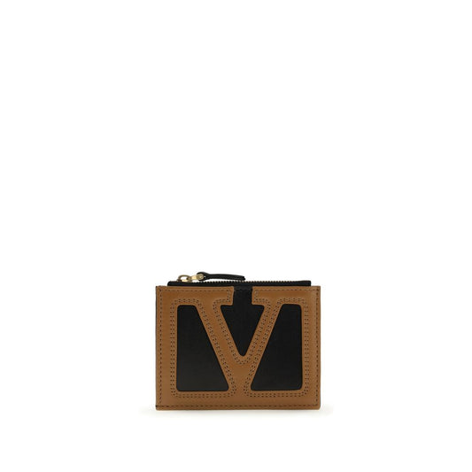 Valentino Garavani Black Calf Leather Bos Taurus Wallet