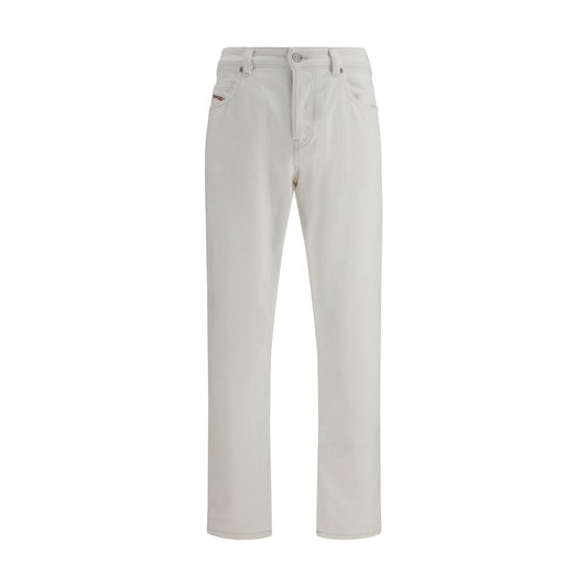 Diesel White Cotton Slim Fit Jeans