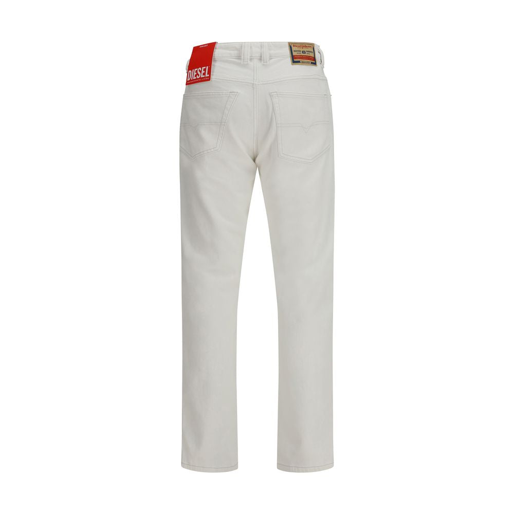 Diesel White Cotton Slim Fit Jeans