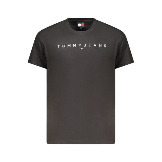 Tommy Hilfiger Black Cotton Mens T-Shirt