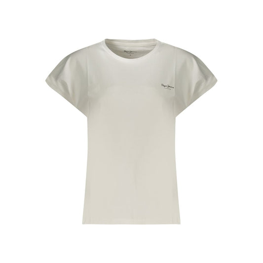 Pepe Jeans White Cotton Women T-Shirt