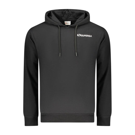 Superga Black Cotton Men's Hoodie