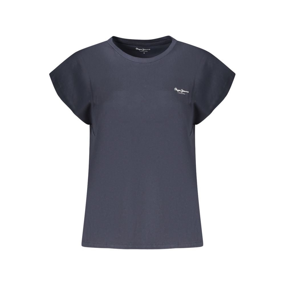 Pepe Jeans Blue Organic Cotton Women T-Shirt
