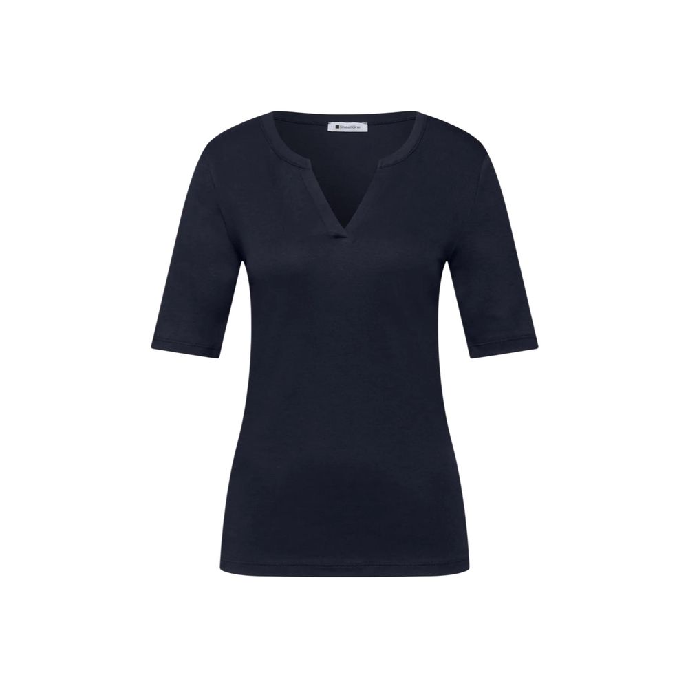Street One Blue Cotton T-Shirt