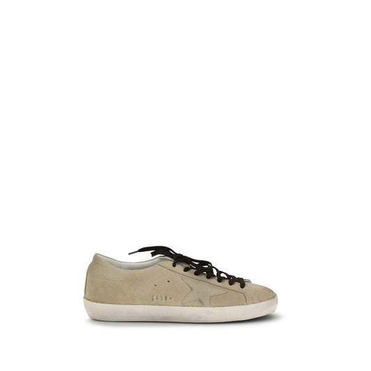 Golden Goose Beige Calf Leather Bos Taurus Low Top Sneakers
