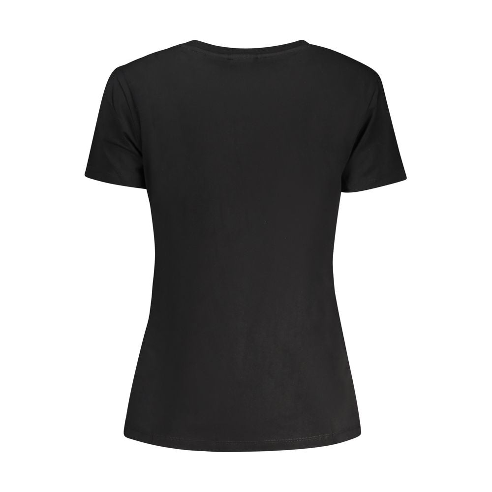 Guess Jeans Black Cotton Women T-Shirt