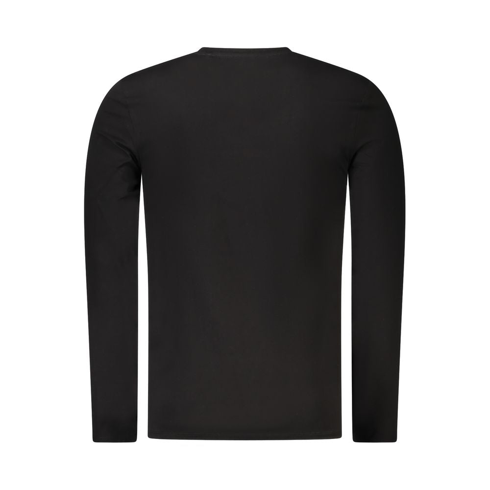 Guess Jeans Black Cotton Men T-Shirt