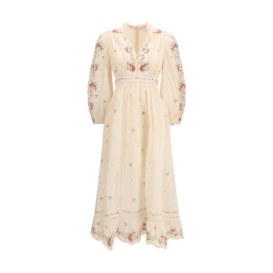 Zimmermann Beige Linen Casual Dress