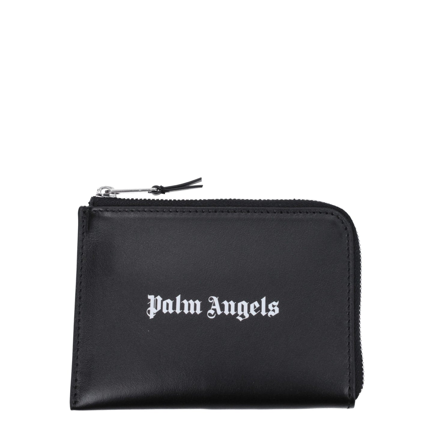Palm Angels Black Leather Cardholder
