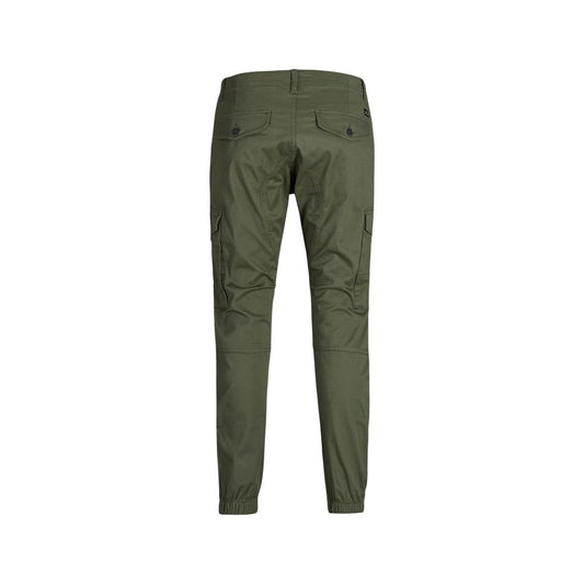 Jack Jones Green Cotton Skinny Pants