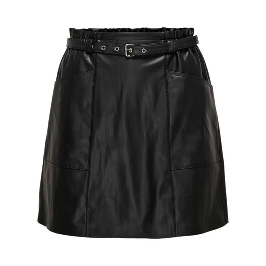 Only Black Polyester Mini Skirt