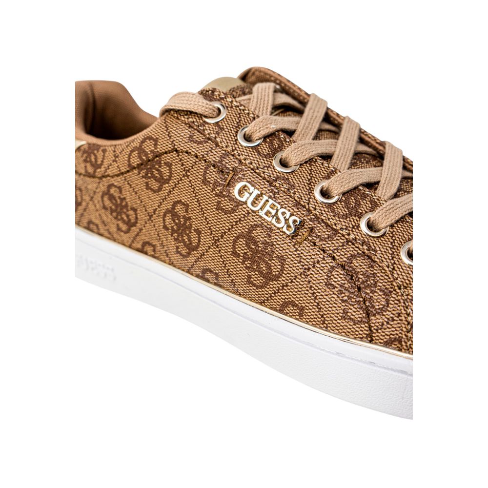 Guess Beige Polyethylene Low Top Sneakers