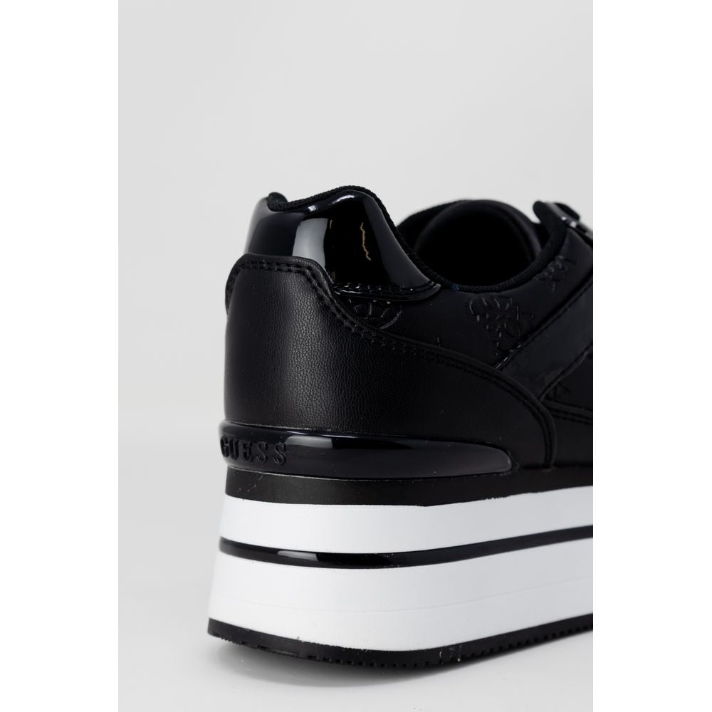 Guess Black Polyethylene Platform Sneakers
