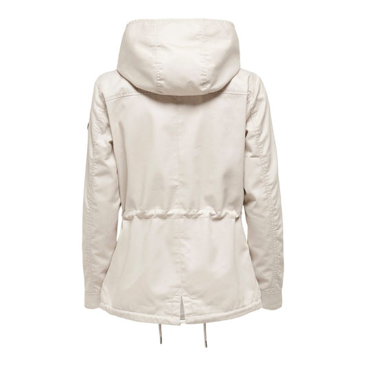 Only Beige Polyester Parka