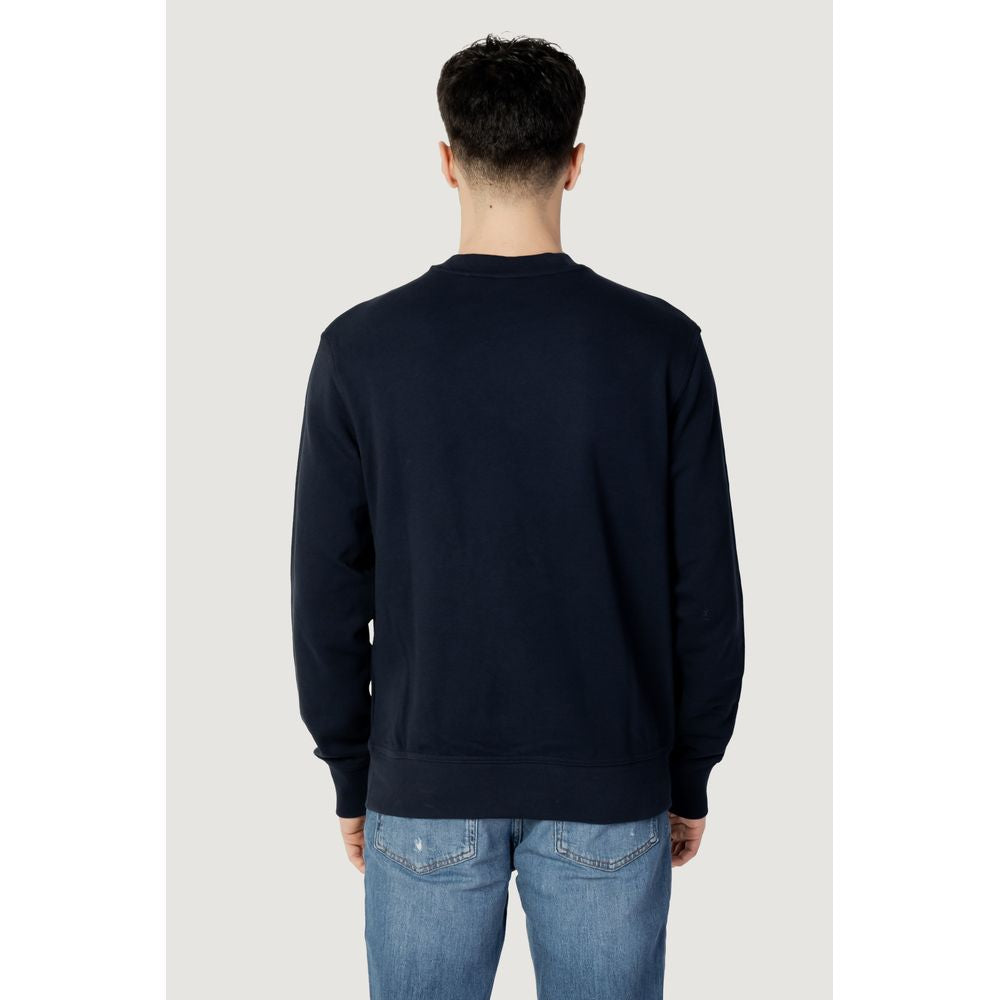 Hugo Boss Blue Cotton Sweatshirt