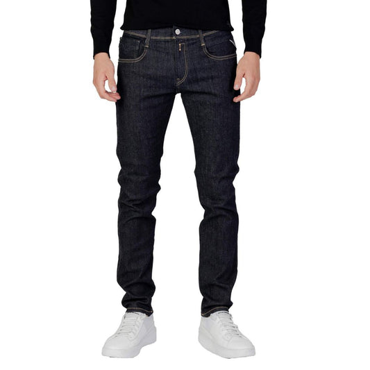 Replay Blue Cotton Skinny Jeans