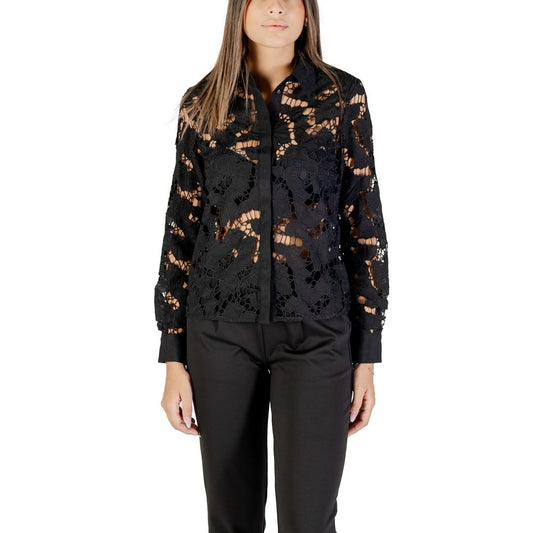 Morgan De Toi Black Polyester Blouse