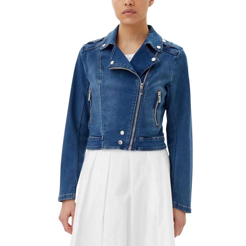 Morgan De Toi Blue Cotton Denim Jacket